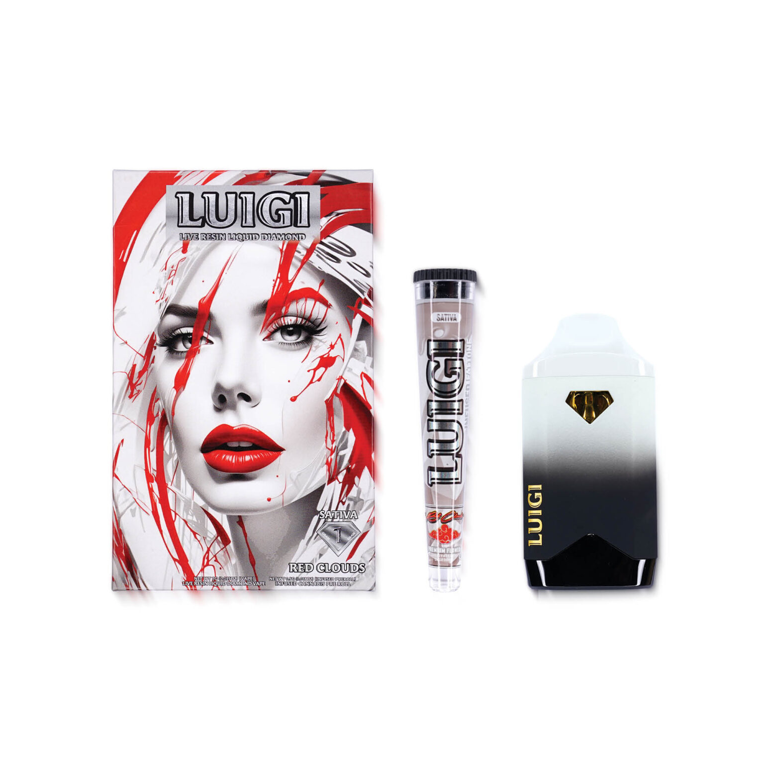 Luigi Red Clouds disposable vape